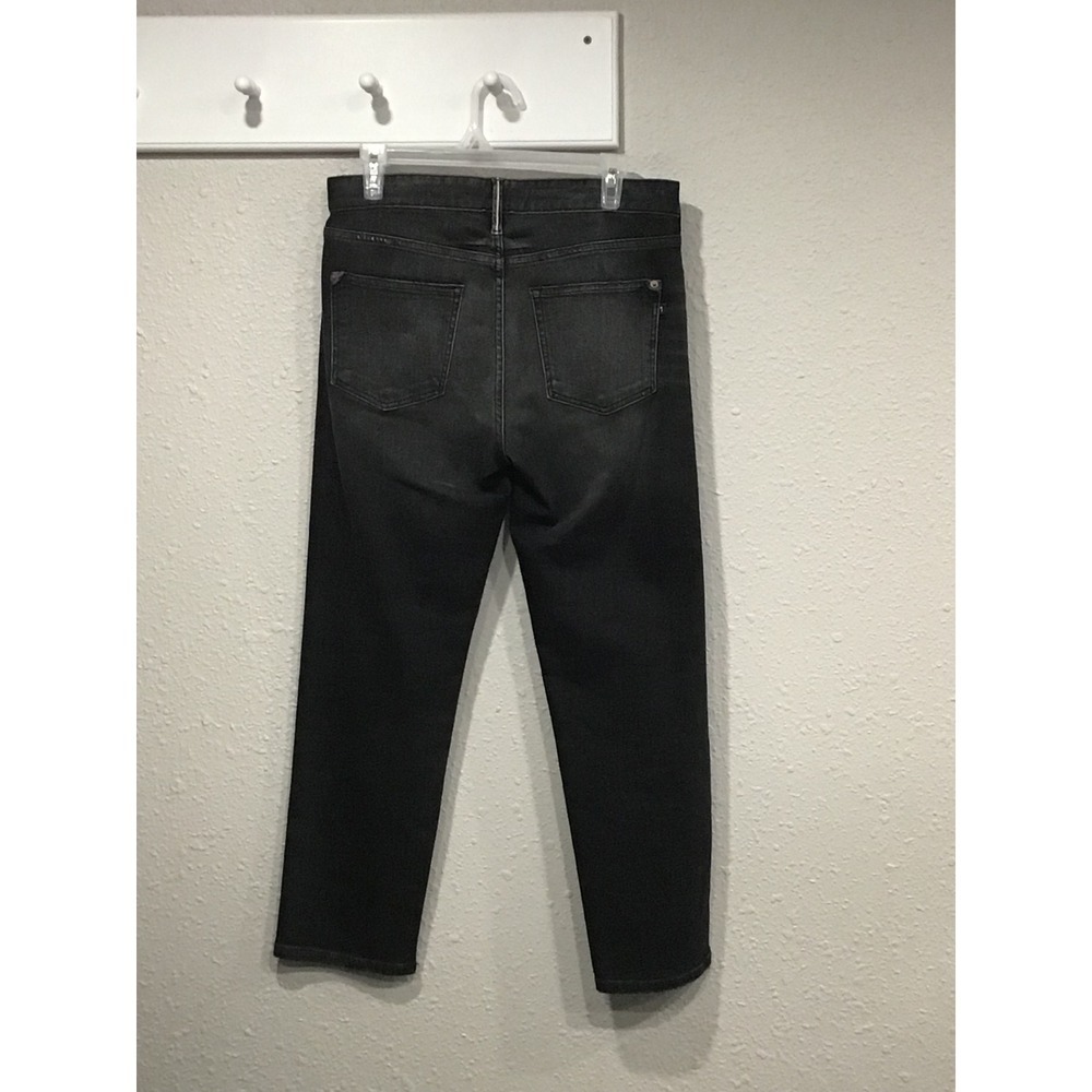 Pilcro Anthropologie Borrowed Boyfriend Jeans Black Distressed Ripped Size 26 - Picture 10 of 10